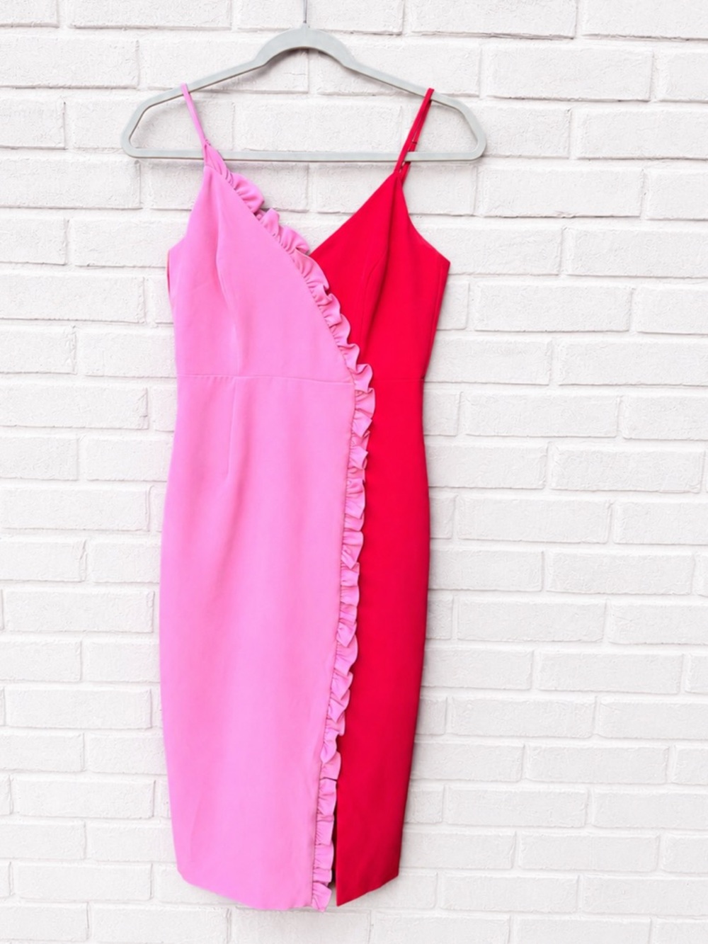Bardot Pink Red Dress Cocktail Mini Revolve Beachy glam chic